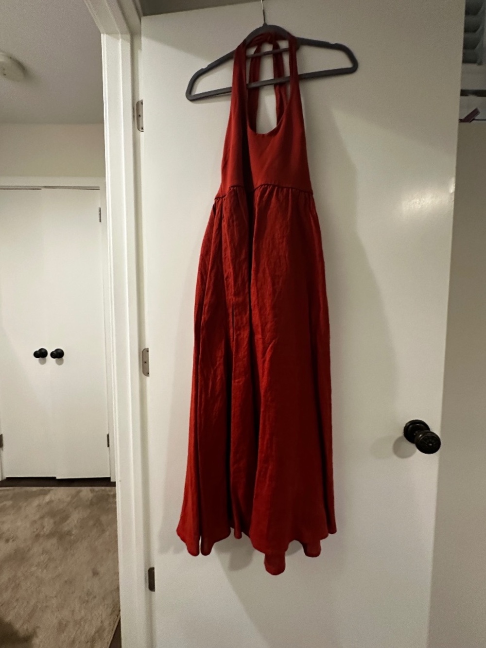 J. Crew Halter Mixy Dress Vintage Garnet
